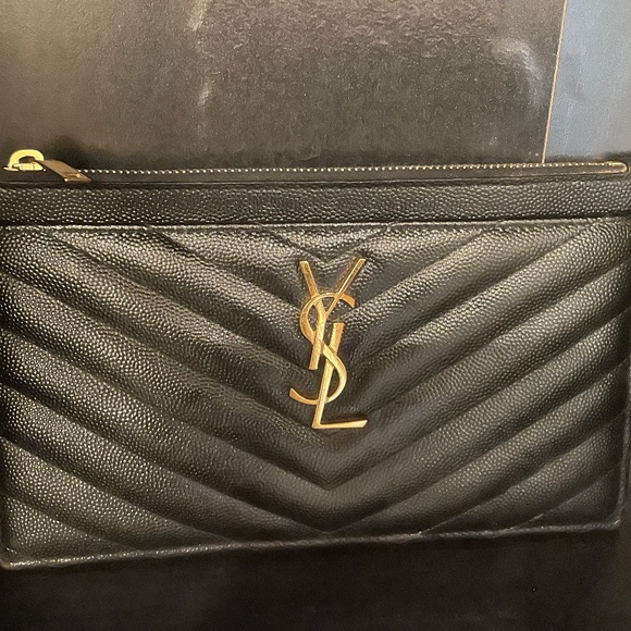YSL Cassandre Matelassé Zipped Pouch - Picture 1 of 3